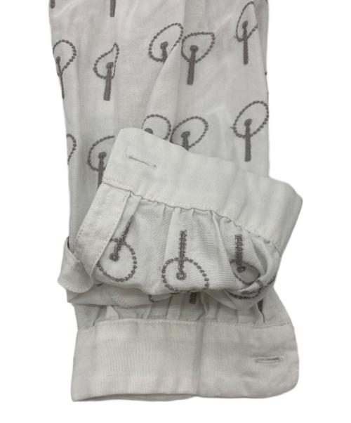 Sally Scott（サリースコット）Sally Scott (サリースコット) フォレスト柄 ブラウス ホワイト サイズ:SIZE 11Rの古着・服飾アイテム