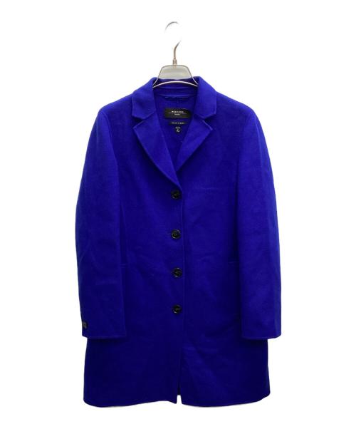 WEEKEND Max Mara（ウィークエンド マックスマーラ）Weekend Max Mara (ウィークエンド マックスマーラ) ウールブレンドチェスターコート ブルー サイズ:36の古着・服飾アイテム