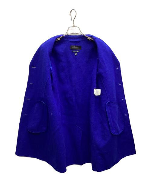 WEEKEND Max Mara（ウィークエンド マックスマーラ）Weekend Max Mara (ウィークエンド マックスマーラ) ウールブレンドチェスターコート ブルー サイズ:36の古着・服飾アイテム