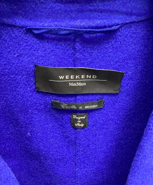 WEEKEND Max Mara（ウィークエンド マックスマーラ）Weekend Max Mara (ウィークエンド マックスマーラ) ウールブレンドチェスターコート ブルー サイズ:36の古着・服飾アイテム