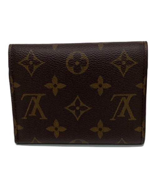 LOUIS VUITTON（ルイ ヴィトン）LOUIS VUITTON (ルイ ヴィトン) 3つ折り財布 ブラウン×ピンク サイズ:実寸サイズをご参照下さい。の古着・服飾アイテム
