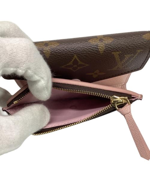 LOUIS VUITTON（ルイ ヴィトン）LOUIS VUITTON (ルイ ヴィトン) 3つ折り財布 ブラウン×ピンク サイズ:実寸サイズをご参照下さい。の古着・服飾アイテム