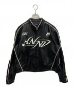 NOT4NERDノットフォーナード）の古着「レザーレーシングジャケット」｜ブラック