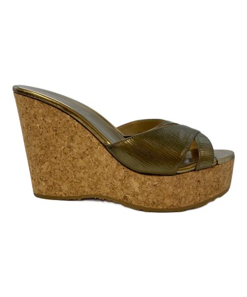 JIMMY CHOO（ジミーチュウ）JIMMY CHOO (ジミーチュウ) サンダル ブラウン サイズ:SIZE36 1/2の古着・服飾アイテム