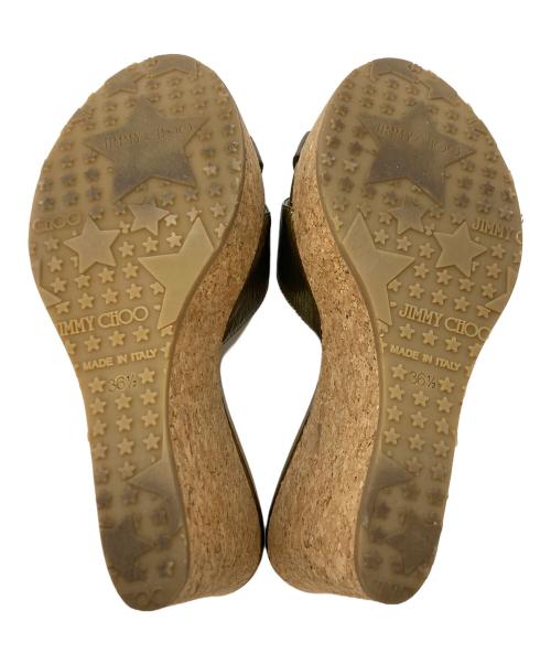 JIMMY CHOO（ジミーチュウ）JIMMY CHOO (ジミーチュウ) サンダル ブラウン サイズ:SIZE36 1/2の古着・服飾アイテム