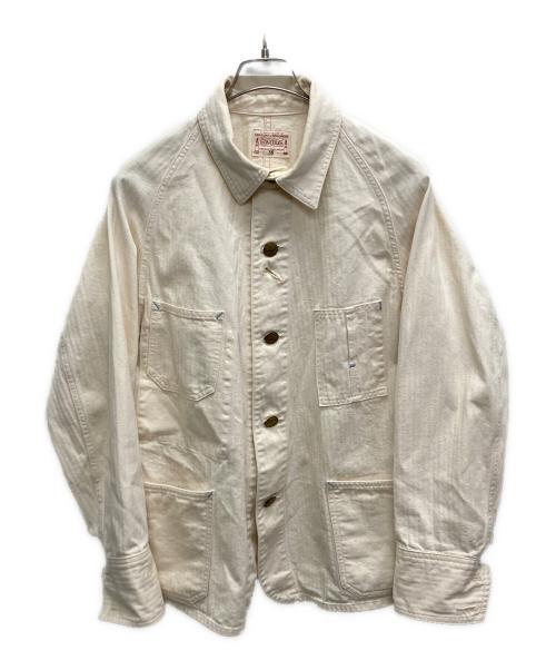 BONCOURA（ボンクラ）BONCOURA (ボンクラ) カバーオール アイボリー サイズ:36の古着・服飾アイテム