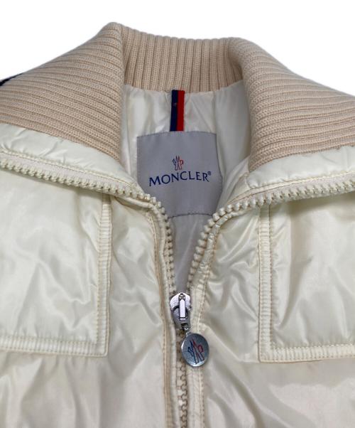 MONCLER（モンクレール）MONCLER (モンクレール) ダウンジャケット ホワイト サイズ:1の古着・服飾アイテム