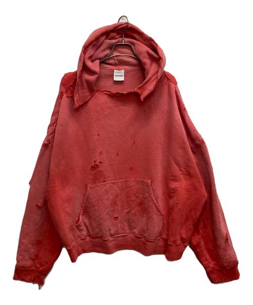 READYMADE（レディメイド）READYMADE (レディメイド) DOUBLE FACE HOODIE レッド サイズ:Mの古着・服飾アイテム