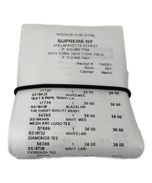SUPREME（シュプリーム）Supreme (シュプリーム) MM6 Maison Margiela (エムエムシックスメゾンマルジェラ) Receipt Wallet ホワイト サイズ:実寸サイズをご参照下さい。の古着・服飾アイテム