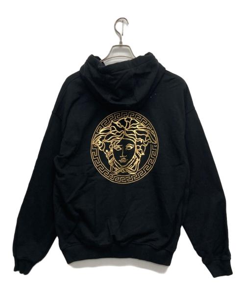 FENDI（フェンディ）FENDI (フェンディ) VERSACE (ヴェルサーチェ) FENDACEコラボパーカー ブラック サイズ:Lの古着・服飾アイテム