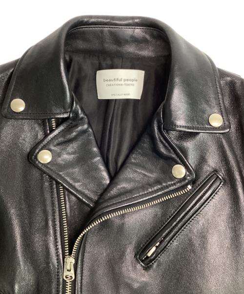 beautiful people（ビューティフルピープル）beautiful people (ビューティフルピープル) ライダースジャケット ブラック サイズ:SIZE 130の古着・服飾アイテム