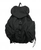 ADERアデル）の古着「巾着リュック」｜ブラック