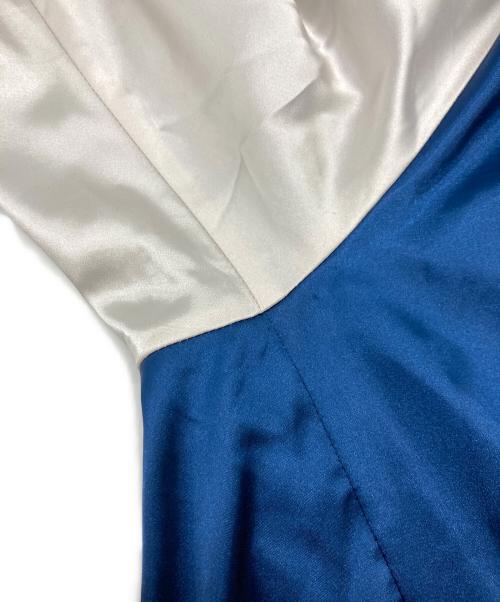 skookum（スクーカム）skookum (スクーカム) Psycho Bunny (サイコ バニー) コラボスカジャン ホワイト×ブルー サイズ:SIZE Mの古着・服飾アイテム