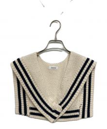 BASICKS（ベイシックス）の古着「BS Detachble Knit Sailor Collar」｜ベージュ