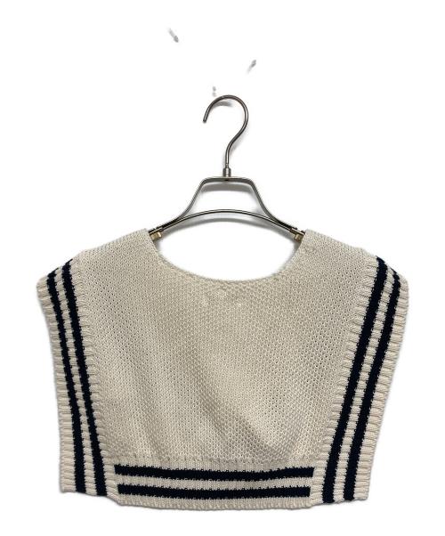 BASICKS（ベイシックス）BASICKS (ベイシックス) BS Detachble Knit Sailor Collar ベージュ サイズ:SIZE Freeの古着・服飾アイテム