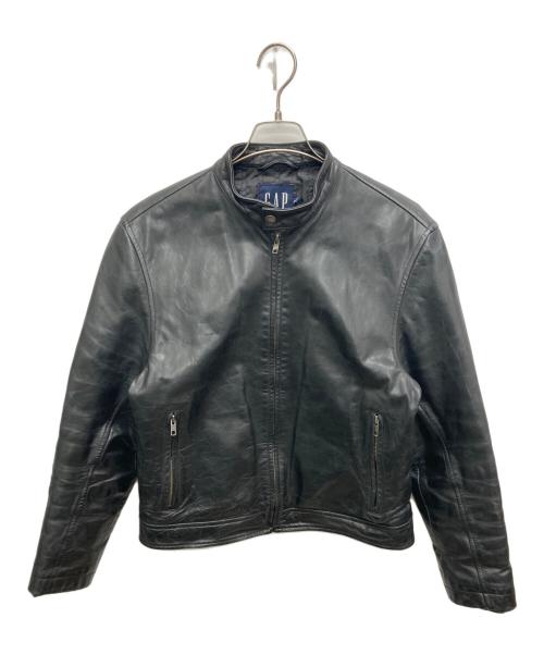 GAP（ギャップ）GAP (ギャップ) シングルライダースジャケット ブラック サイズ:SIZE XSの古着・服飾アイテム