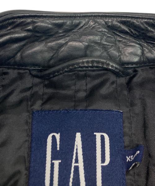GAP（ギャップ）GAP (ギャップ) シングルライダースジャケット ブラック サイズ:SIZE XSの古着・服飾アイテム