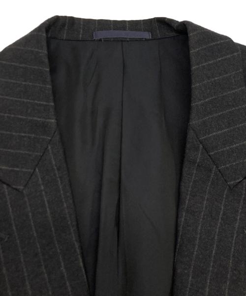 COMME des GARCONS HOMME DEUX（コムデギャルソン オム ドゥ）COMME des GARCONS HOMME DEUX (コムデギャルソン オム ドゥ) 90sウールストライプテーラードジャケット ブラック サイズ:SIZE XLの古着・服飾アイテム