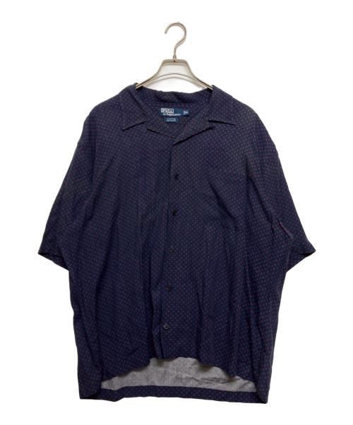 POLO RALPH LAUREN（ポロ・ラルフローレン）POLO RALPH LAUREN (ポロ・ラルフローレン) 開襟 半袖シャツ ネイビー サイズ:SIZE LLの古着・服飾アイテム