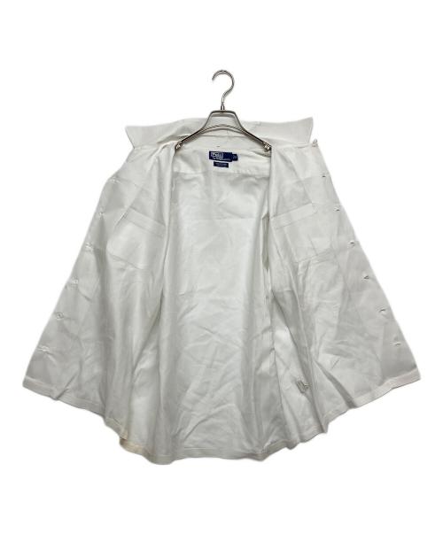 POLO RALPH LAUREN（ポロ・ラルフローレン）POLO RALPH LAUREN (ポロ・ラルフローレン) 開襟 半袖シャツ ホワイト サイズ:SIZE XLの古着・服飾アイテム