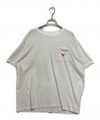 HUMAN MADEヒューマンメイド）の古着「半袖ポケットTシャツ」｜ホワイト