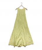 TODAYFULトゥデイフル）の古着「Back Gather Dress」｜黄緑