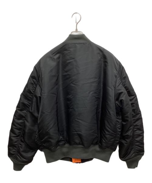 ALPHA（アルファ）ALPHA (アルファ) フルパッチMA-1ジャケット ブラック サイズ:XLの古着・服飾アイテム
