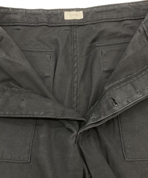 CIOTA（シオタ）CIOTA (シオタ) ベイカーパンツ ブラック サイズ:SIZE 3の古着・服飾アイテム
