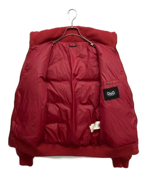 DOLCE & GABBANA（ドルチェ＆ガッバーナ）DOLCE & GABBANA (ドルチェ＆ガッバーナ) ダウンジャケット レッド サイズ:SIZE 46の古着・服飾アイテム