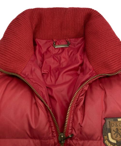 DOLCE & GABBANA（ドルチェ＆ガッバーナ）DOLCE & GABBANA (ドルチェ＆ガッバーナ) ダウンジャケット レッド サイズ:SIZE 46の古着・服飾アイテム