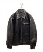 Schottショット）の古着「シープレザートラッカージャケット」｜ブラック