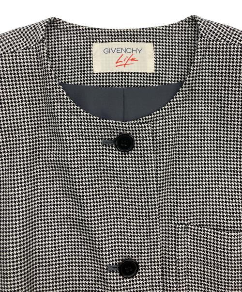 GIVENCHY Life（ジバンシー ライフ）GIVENCHY Life (ジバンシー ライフ) ノーカラーコート ブラック サイズ:SIZE 9の古着・服飾アイテム