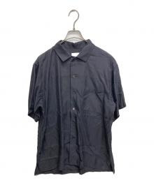 stein（シュタイン）の古着「OVERSIZED CUPRO OPEN COLLAR SS SHIRT」｜グレー