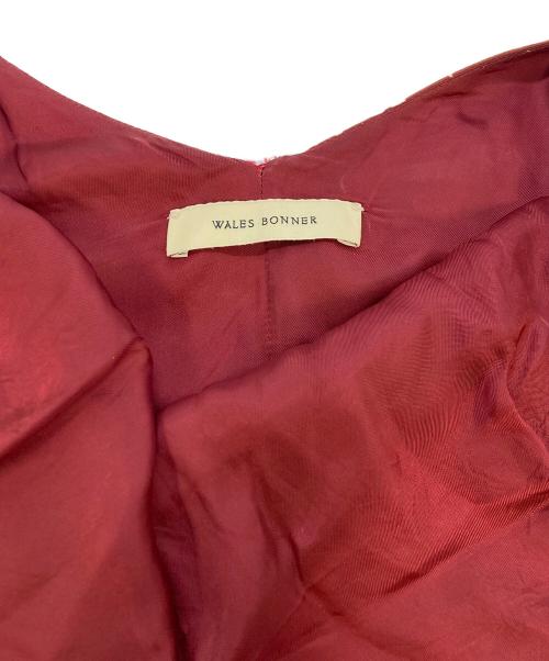 WALES BONNER（ウェールズボナー）WALES BONNER (ウェールズボナー) キャミソールワンピース レッド サイズ:SIZE38の古着・服飾アイテム