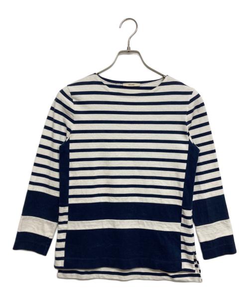 CELINE（セリーヌ）CELINE (セリーヌ) ボーダーカットソー ブルー サイズ:SIZE Sの古着・服飾アイテム