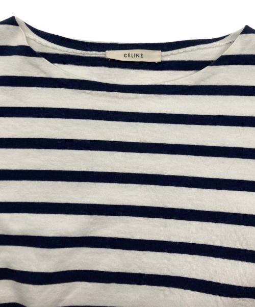 CELINE（セリーヌ）CELINE (セリーヌ) ボーダーカットソー ブルー サイズ:SIZE Sの古着・服飾アイテム