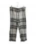 UNUSED（アンユーズド）の古着「CHECK PANTS」｜グレー