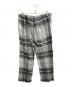 UNUSED (アンユーズド) CHECK PANTS グレー サイズ:SIZE3 未使用品：8000円