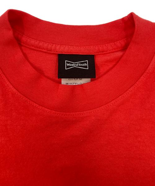 WASTED YOUTH（ウェイステッドユース）WASTED YOUTH (ウェイステッドユース) BEAMS (ビームス) プリントTシャツ レッド サイズ:SIZE XL 未使用品の古着・服飾アイテム