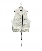 ANN DEMEULEMEESTERアンドゥムルメステール）の古着「BENOIT 5-POCKETS HIGH COMFORT SLEEVELESS JACKET」｜ホワイト
