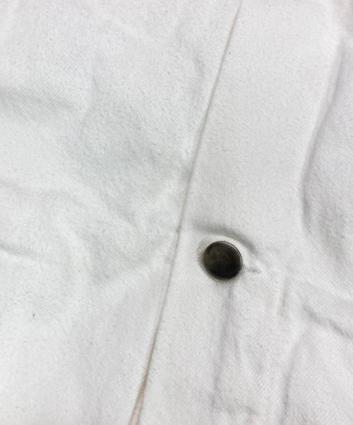 ANN DEMEULEMEESTER（アンドゥムルメステール）ANN DEMEULEMEESTER (アンドゥムルメステール) BENOIT 5-POCKETS HIGH COMFORT SLEEVELESS JACKET ホワイト サイズ:size 50の古着・服飾アイテム