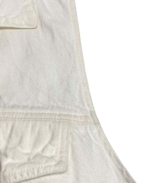 ANN DEMEULEMEESTER（アンドゥムルメステール）ANN DEMEULEMEESTER (アンドゥムルメステール) BENOIT 5-POCKETS HIGH COMFORT SLEEVELESS JACKET ホワイト サイズ:size 50の古着・服飾アイテム