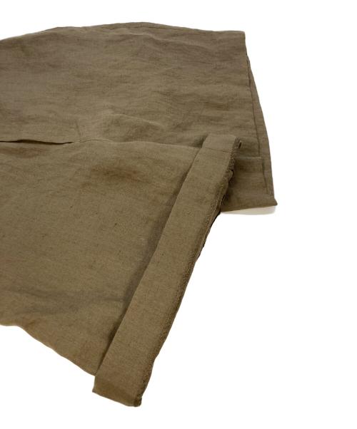 SOFTHYPHEN（ソフトハイフン）SOFTHYPHEN (ソフトハイフン) リネンワイドショーツ ブラウン サイズ:SIZE03 未使用品の古着・服飾アイテム