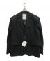 SOFTHYPHEN（ソフトハイフン）の古着「SQUARE SHOULDER LINEN JACKET」｜ブラック