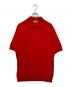 JOHN SMEDLEY（ジョンスメドレー）の古着「ニットポロシャツ」｜レッド