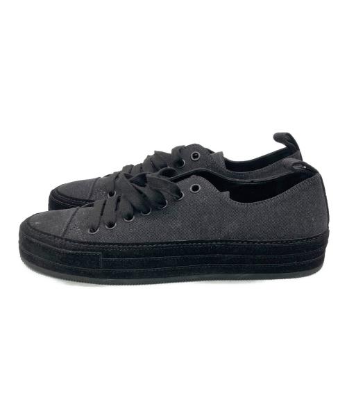 ANN DEMEULEMEESTER（アンドゥムルメステール）ANN DEMEULEMEESTER (アンドゥムルメステール) LOW-TOP SNEAKERS ブラック サイズ:44の古着・服飾アイテム
