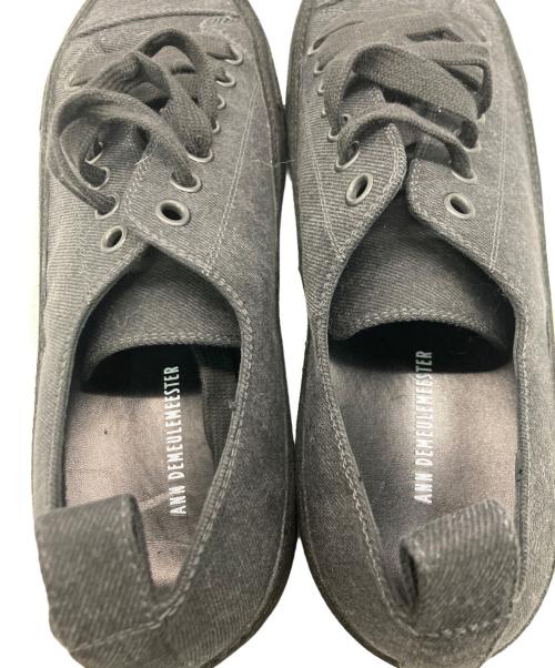 ANN DEMEULEMEESTER（アンドゥムルメステール）ANN DEMEULEMEESTER (アンドゥムルメステール) LOW-TOP SNEAKERS ブラック サイズ:44の古着・服飾アイテム