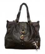 Chloeクロエ）の古着「レザートートバッグ」｜ブラウン