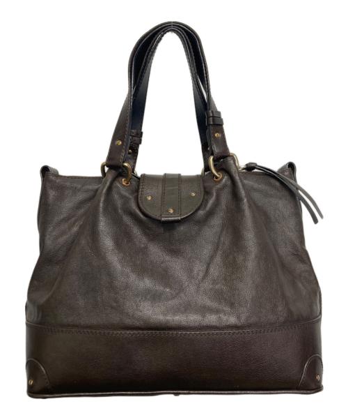 Chloe（クロエ）Chloe (クロエ) レザートートバッグ ブラウンの古着・服飾アイテム