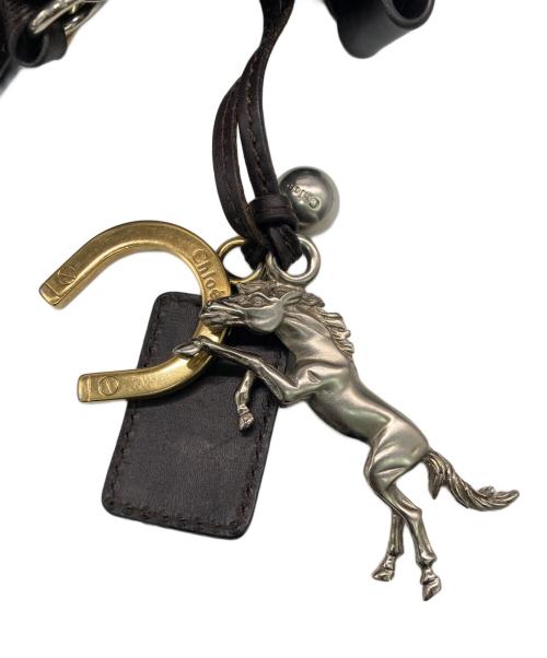 Chloe（クロエ）Chloe (クロエ) レザートートバッグ ブラウンの古着・服飾アイテム